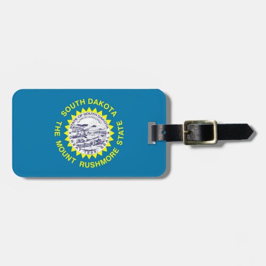 South Dakota Gepäckanhänger (Vorderseite horizontal)