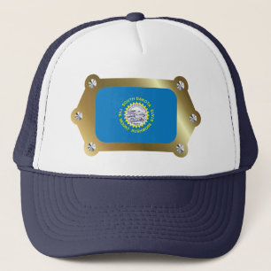 South Dakota gerahmt Flag Hat Truckerkappe
