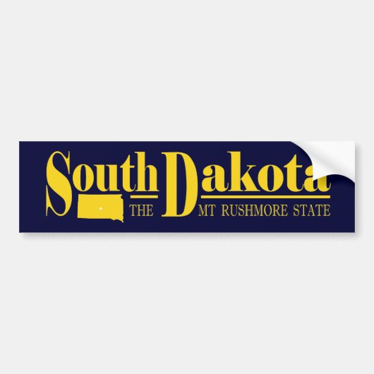 South Dakota Gold Autoaufkleber (Vorne)