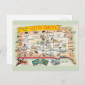 South Dakota Grußkarte Postkarte (Vorne/Hinten)