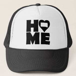 South Dakota Home Heart State Ball Cap Trucker Hut Truckerkappe