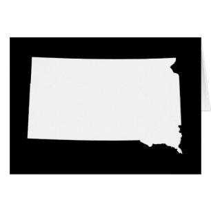 South Dakota in Weiß und Schwarz