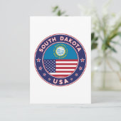 South Dakota Karte (Stehend Vorderseite)