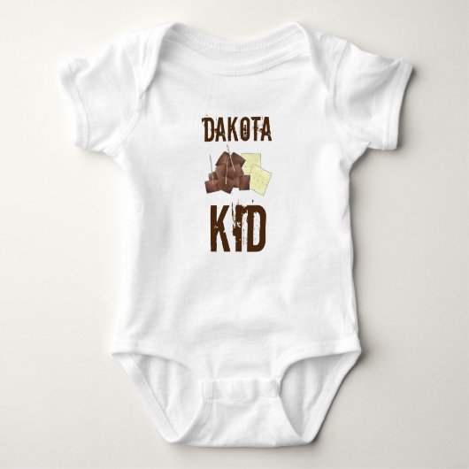 South Dakota Kid Chislic Cubed Meat Crackers Food Baby Strampler (Vorderseite)