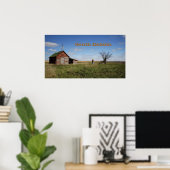 South Dakota Landschaftlich Cowboy Poster (Heimbüro)