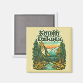 South Dakota Magnet (Vorderseite/Rückseite)