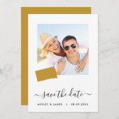 South Dakota Map Foto Wedding Save the Date Card (Vorne/Hinten)