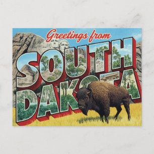 South Dakota Mount Rushmore Bison Postkarte