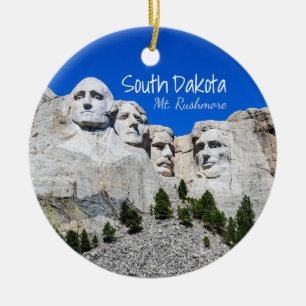 South Dakota Mount Rushmore Keramik Ornament