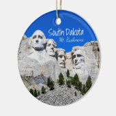 South Dakota Mount Rushmore Keramik Ornament (Links)