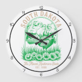 South Dakota Mount Rushmore State Fasan Große Wanduhr (Vorderseite)