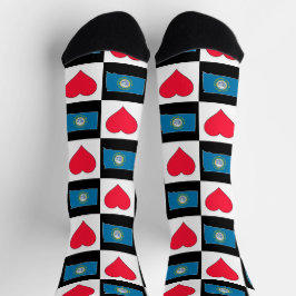 South Dakota Mount Rushmore State Flag Karte Socken