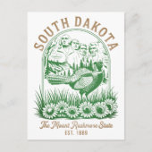 South Dakota Mount Rushmore State Travel Postkarte (Vorderseite)