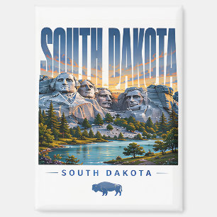 South Dakota Mount Rushmore Szenenabenteuer Magnet