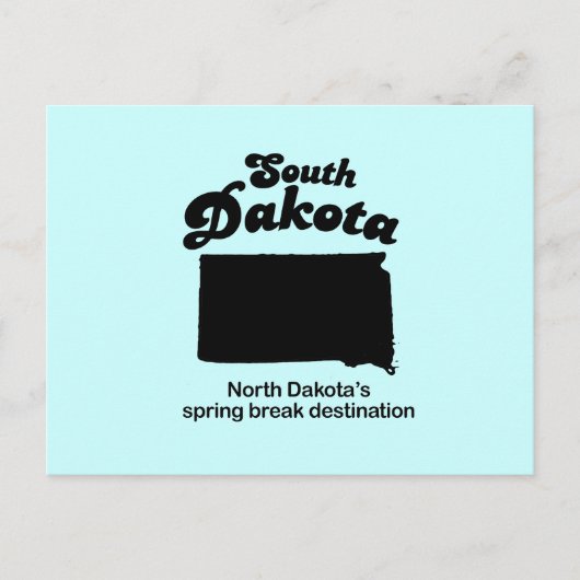 South Dakota - Nord-Dakota-Frühlingspause Postkarte (Vorderseite)