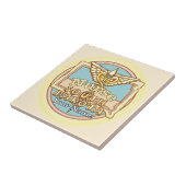 South Dakota Nurse Caduceus Tile Fliese (Seite)