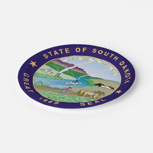 South Dakota Pappteller (Schrägansicht)