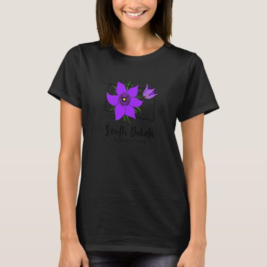 South Dakota Pasque Flower   T-Shirt (Vorderseite)