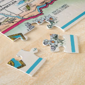 South Dakota Postcard Landkarte Jigsaw Puzzle (Seite)