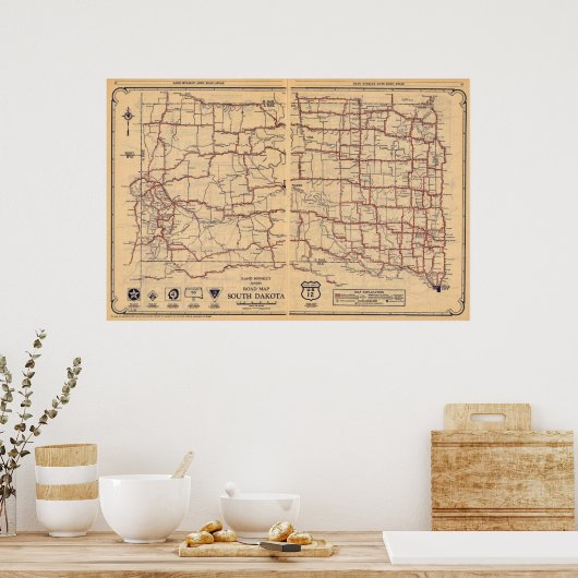 South Dakota Poster (Küche)