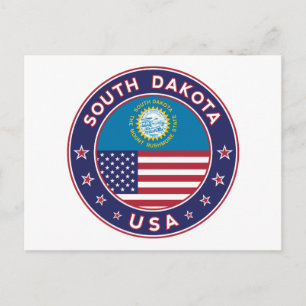 South Dakota Postkarte
