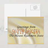 South Dakota Postkarte (Vorne/Hinten)