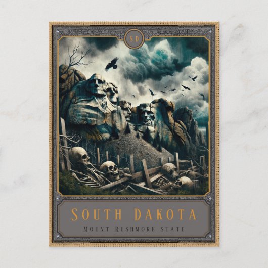South Dakota | Postkarte Gothic Art (Vorderseite)