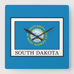 South Dakota Quadratische Wanduhr