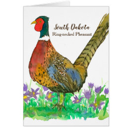 South Dakota Ring Necked Pheasant Blank