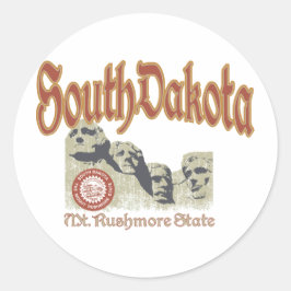 South Dakota Runder Aufkleber