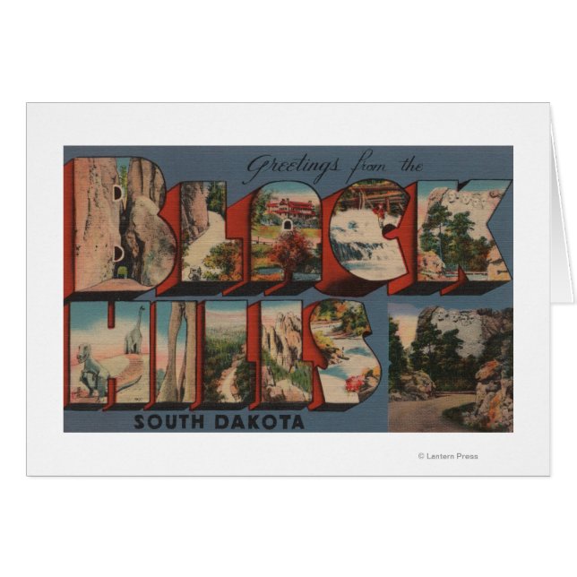 South Dakota - Schwarze Hügel - Berg Rushmore (Vorderseite (Horizontal))