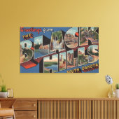 South Dakota - Schwarze Hügel - Große Buchstabensz Leinwanddruck (Insitu (Wohnzimmer))