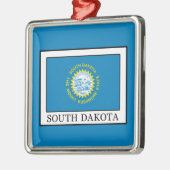 South Dakota Silbernes Ornament (Links)