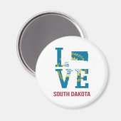 South Dakota Staat Liebe USA Magnet (Vorderseite/Rückseite)