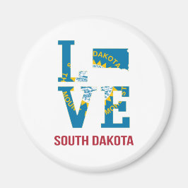South Dakota Staat Liebe USA Magnet