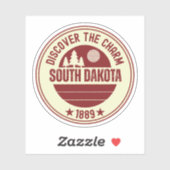 South Dakota Staat - SD Adventure Awars Aufkleber (Blatt)