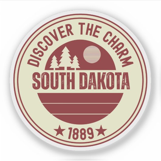 South Dakota Staat - SD Adventure Awars Aufkleber (Vorderseite)