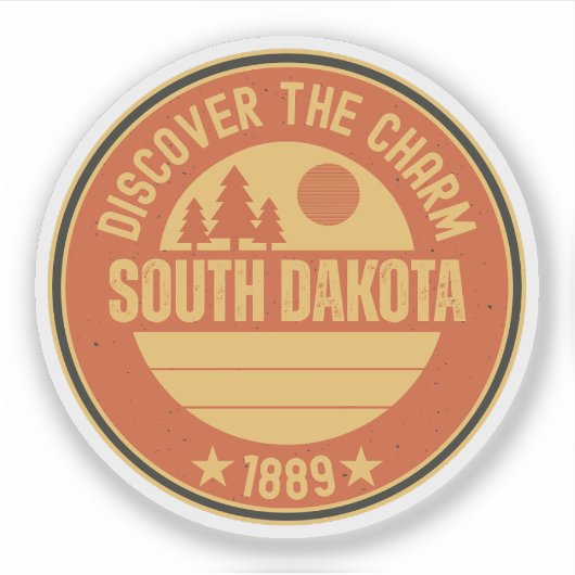 South Dakota Staat - SD Adventure Awars Aufkleber (Vorderseite)