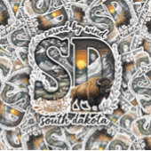 South Dakota State Aufkleber | Bison Wilderness Ar