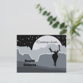 South Dakota State Beautiful Misty Greys  Postkarte (Stehend Vorderseite)