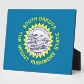 South Dakota State Flag Plaque Fotoplatte (Seite)