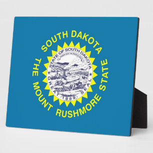 South Dakota State Flag Plaque Fotoplatte