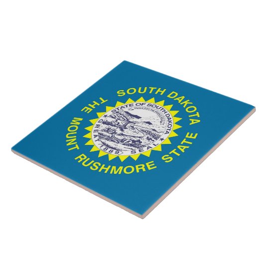 South Dakota State Flag Tile Fliese (Seite)