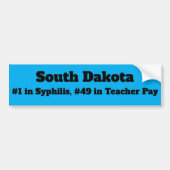 South Dakota Teacher Pay Autoaufkleber (Vorne)