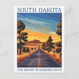 South Dakota The Mount Rushmore Staat USA Travel Postkarte