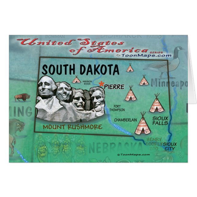 South Dakota USA (Vorderseite (Horizontal))