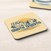 South Dakota USA Getränkeuntersetzer (Linke Seite)