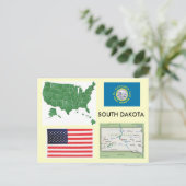 South Dakota, USA Postkarte (Stehend Vorderseite)