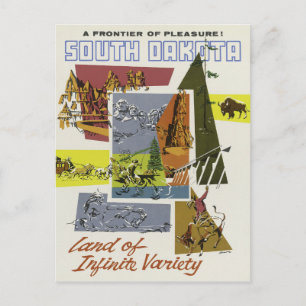 South Dakota USA Vintage-Reisepostkarte Postkarte