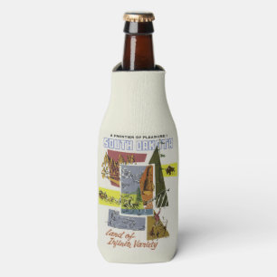 South Dakota USA Vintage Travel Flasche cooler Flaschenkühler